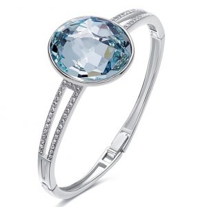 925 silver Embellished with crystal from Swarovski stone bangles for women