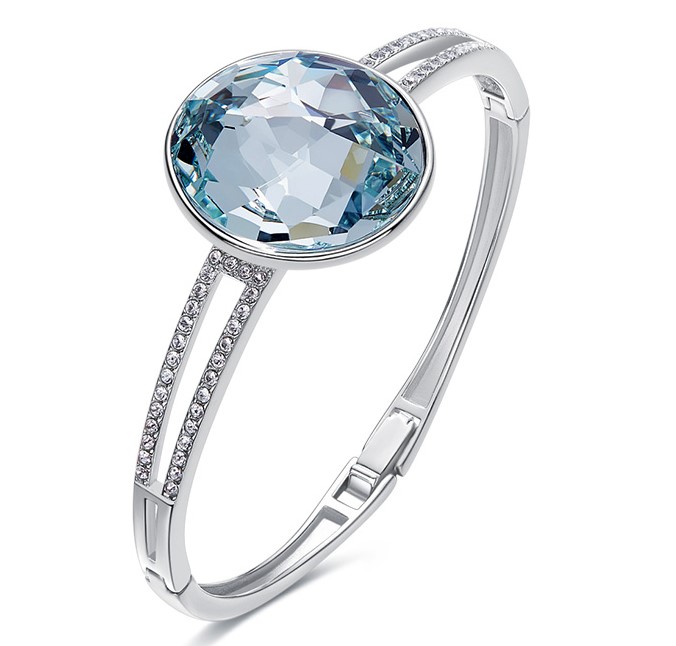 925 silver Embellished with crystal from Swarovski stone bangles for women