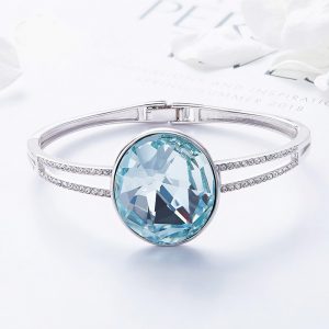 925 silver Embellished with crystal from Swarovski stone bangles for women