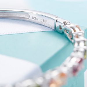 Embellished with crystals from Swarovski Custom Fashion Design Zircon Bracelet Bangles