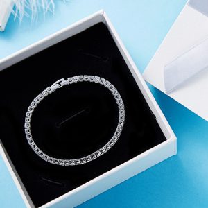 Embellished with crystals from Swarovski Sterling Silver Bracelet With Zircon